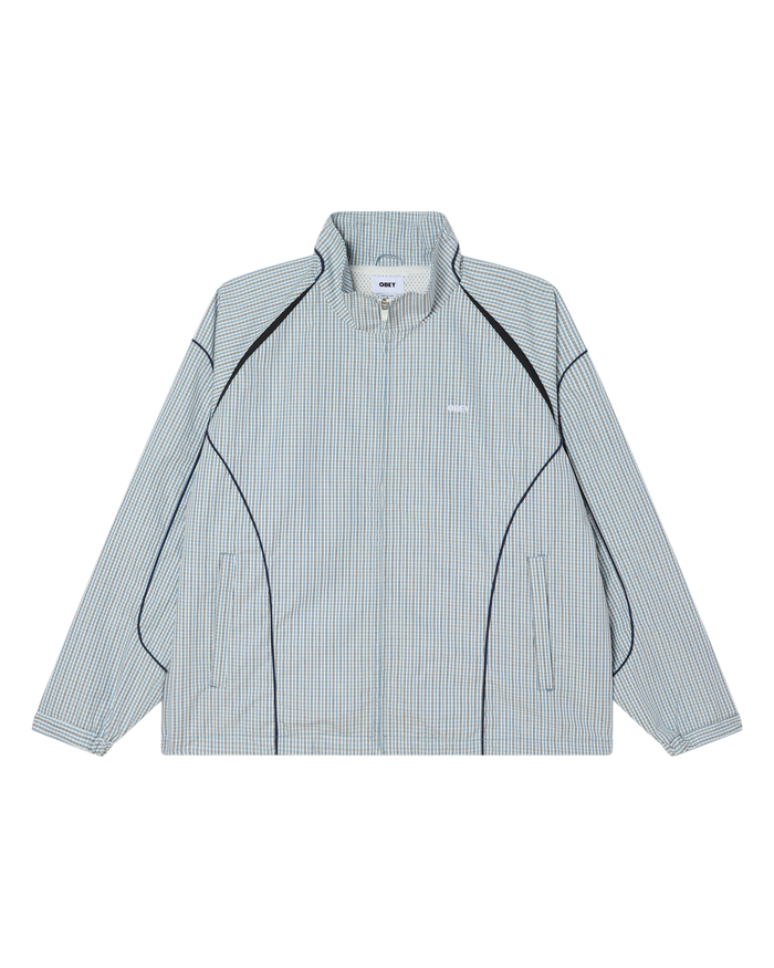 OBEY PRACTICE WINDBREAKER - PLAID MULTI