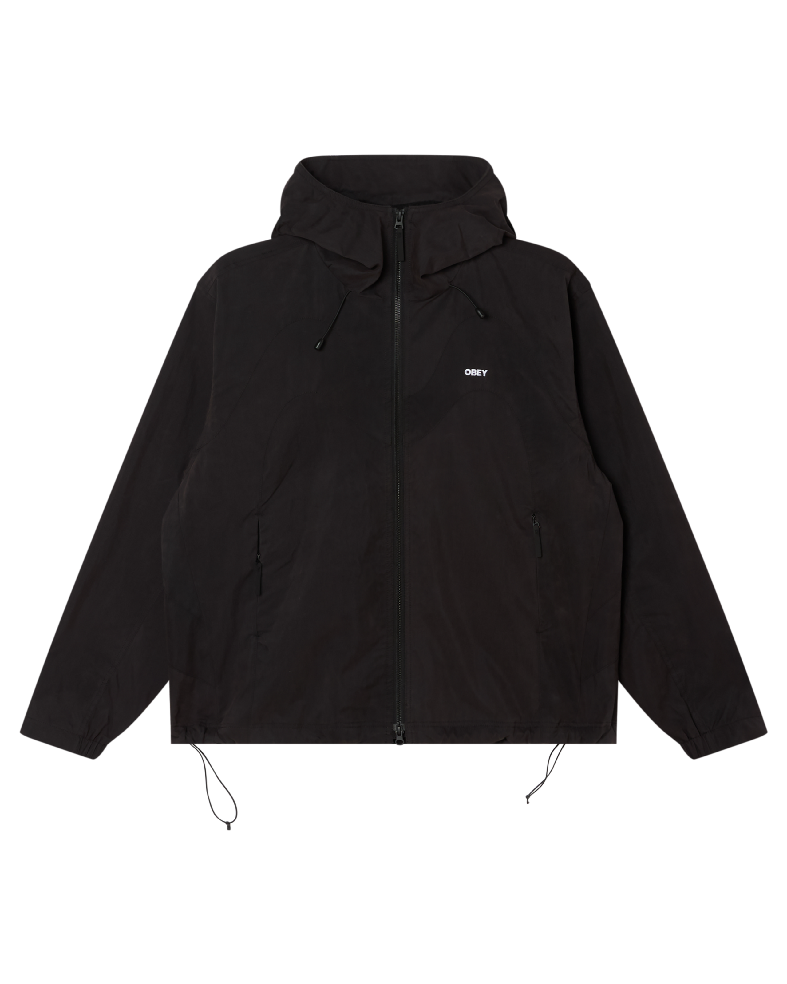 OBEY SOTA SHELL JACKET - BLACK