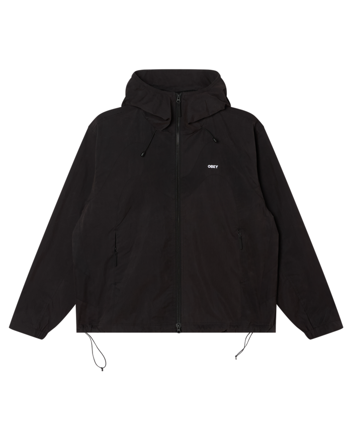 OBEY SOTA SHELL JACKET - BLACK