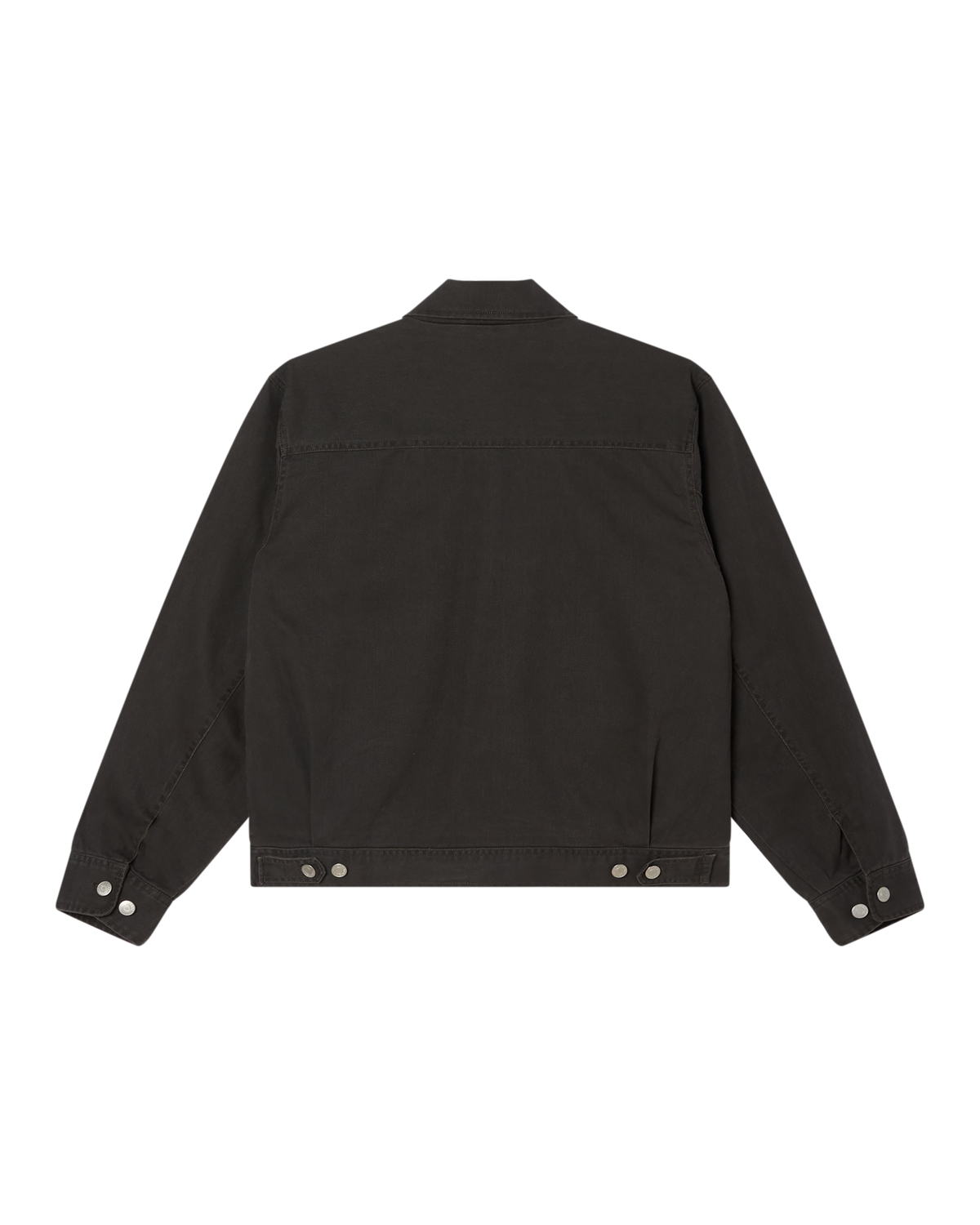 OBEY WALTER WORK JACKET - BLACK FADED WASH