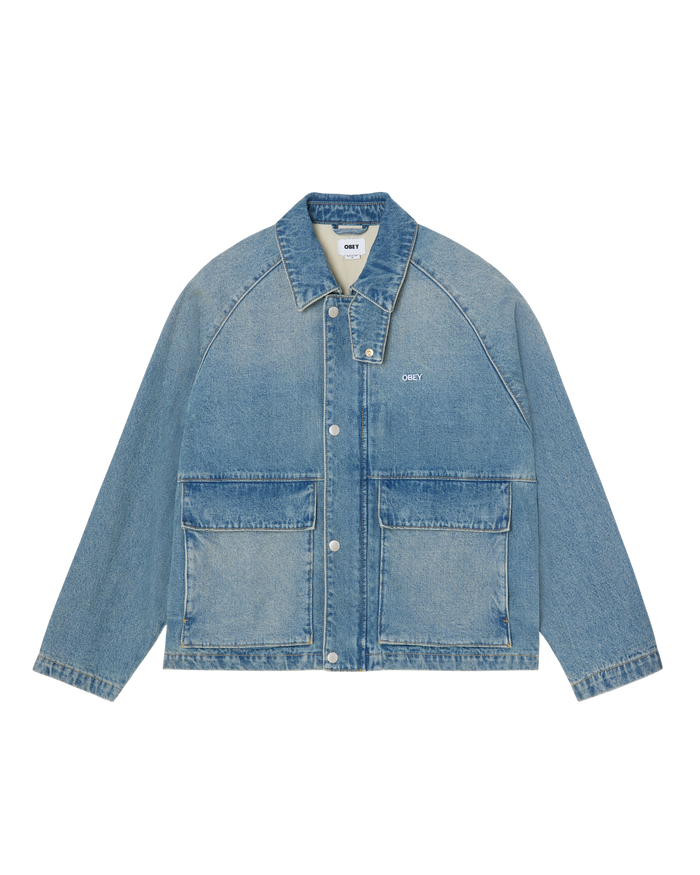 CADEN DENIM WORK JACKET - HEAVY VINTAGE INDIGO
