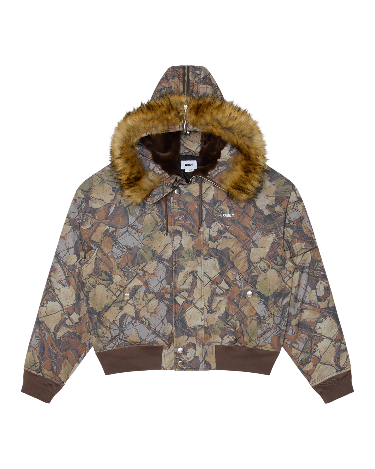 OBEY N-2B SHORT PARKA - FENCE CAMO