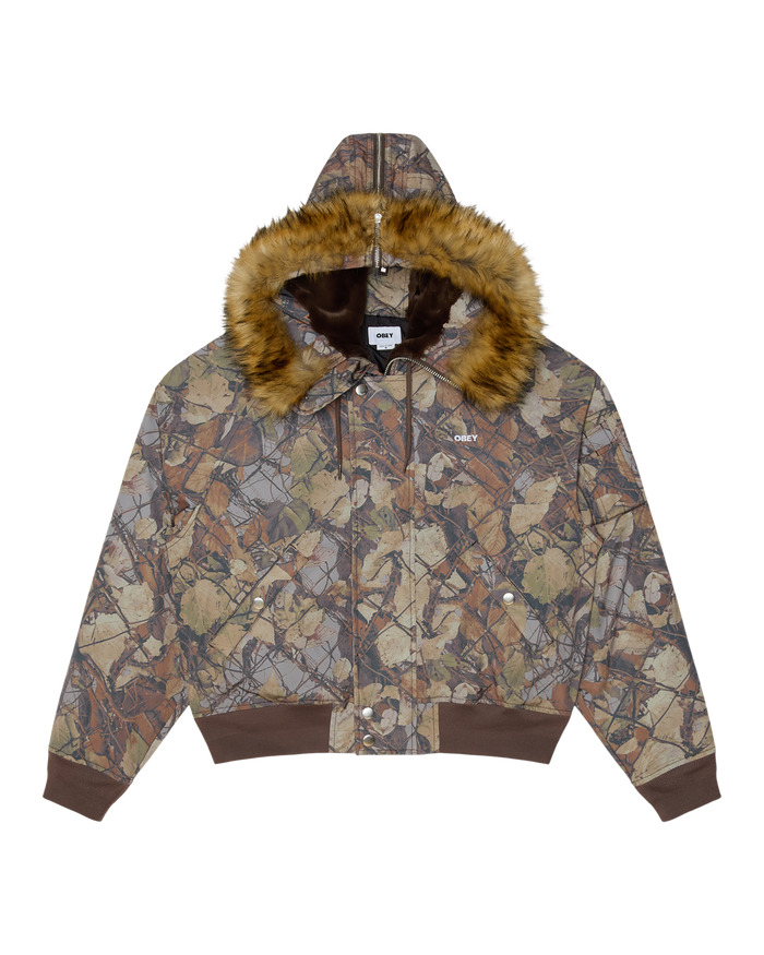 OBEY N-2B SHORT PARKA - FENCE CAMO