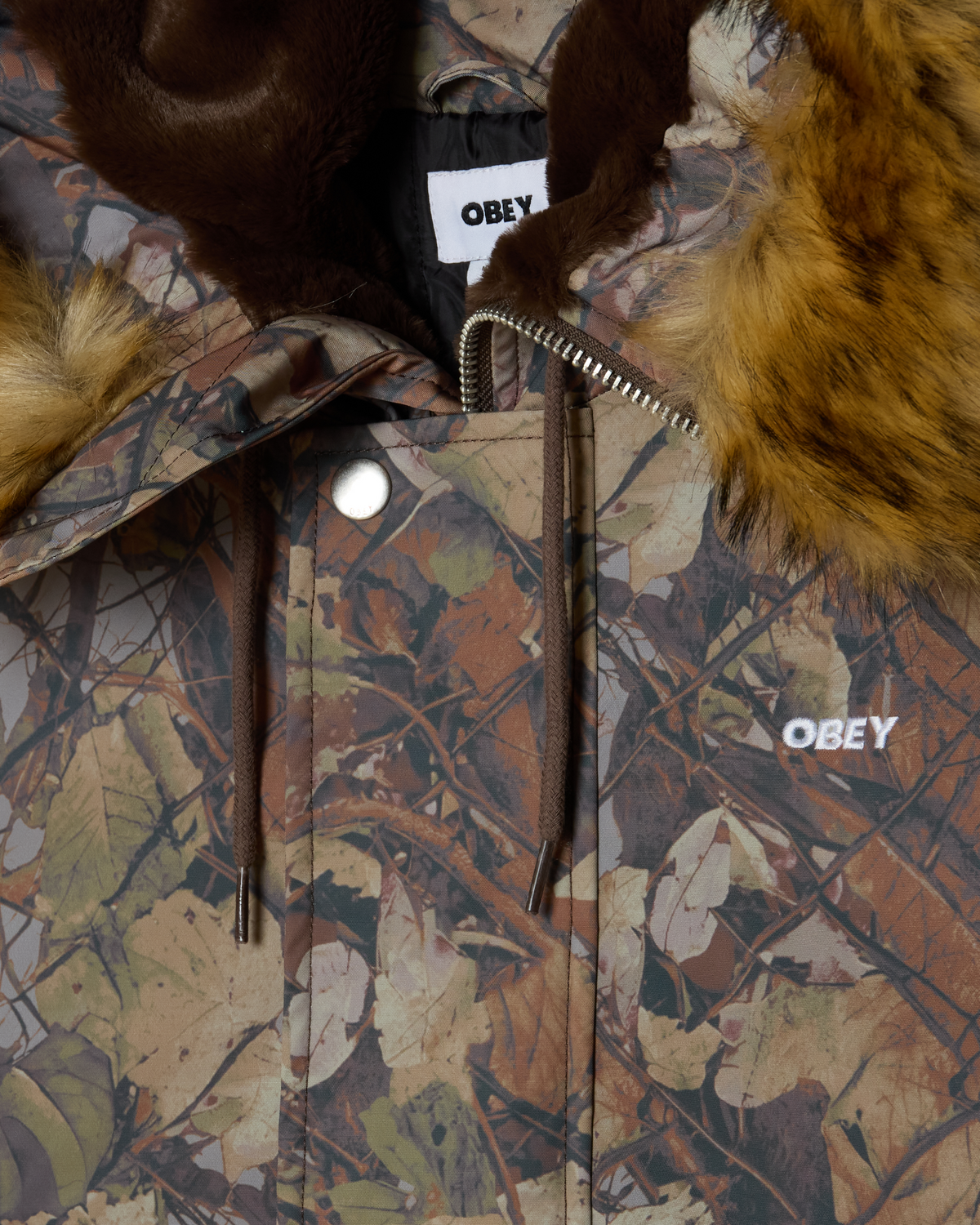 OBEY N-2B SHORT PARKA - FENCE CAMO