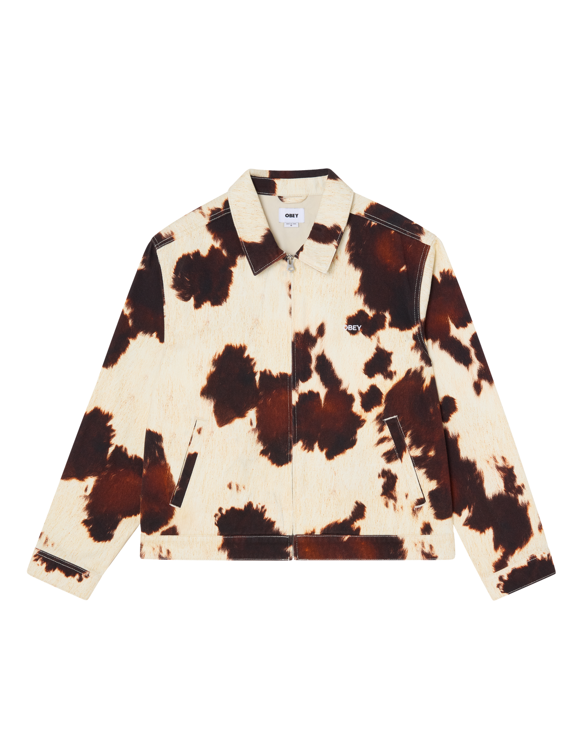 WORKSHOP JACKET - COW PRINT