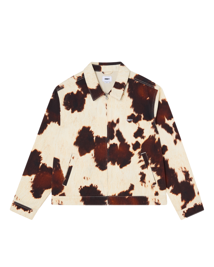 WORKSHOP JACKET - COW PRINT