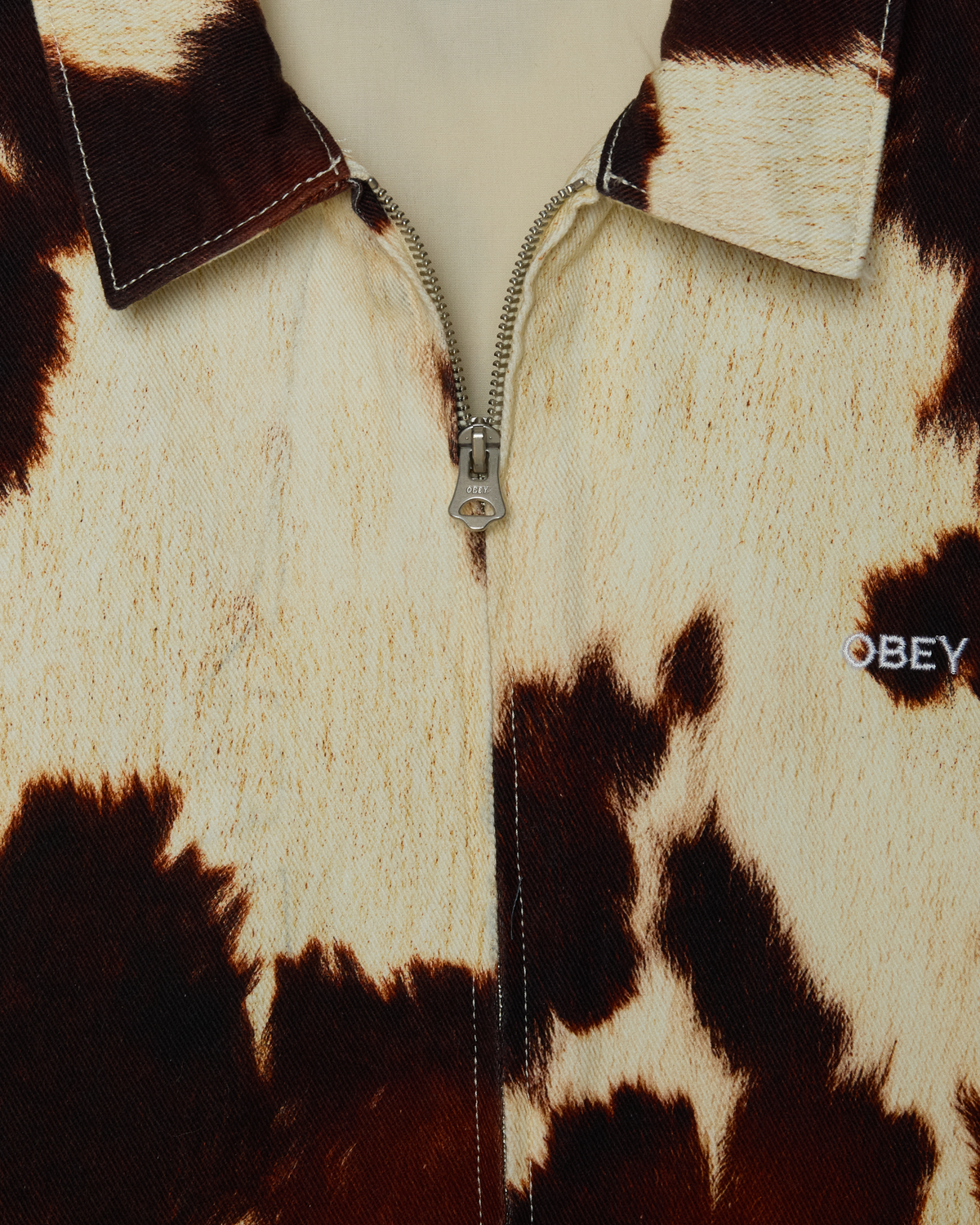WORKSHOP JACKET - COW PRINT
