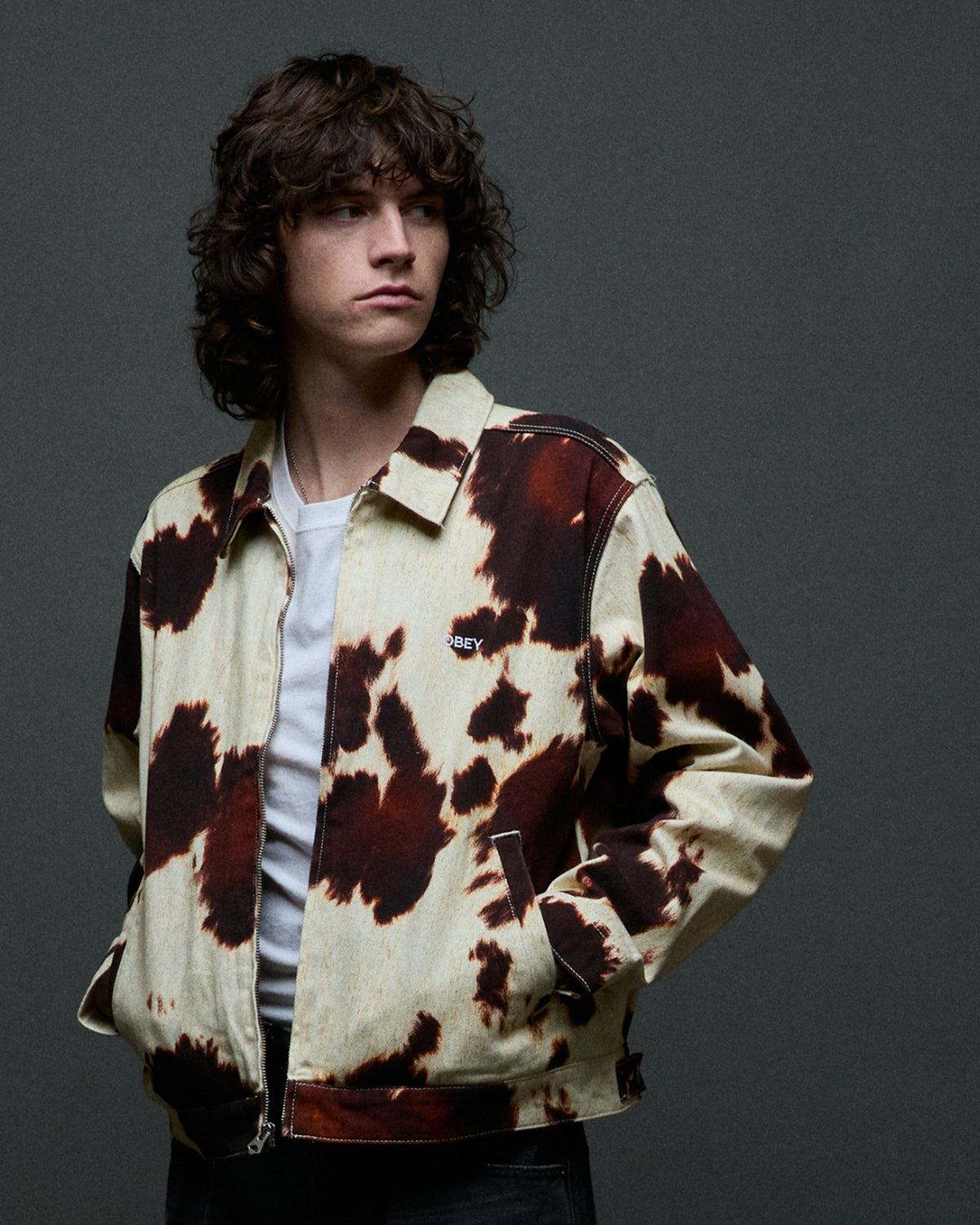 WORKSHOP JACKET - COW PRINT