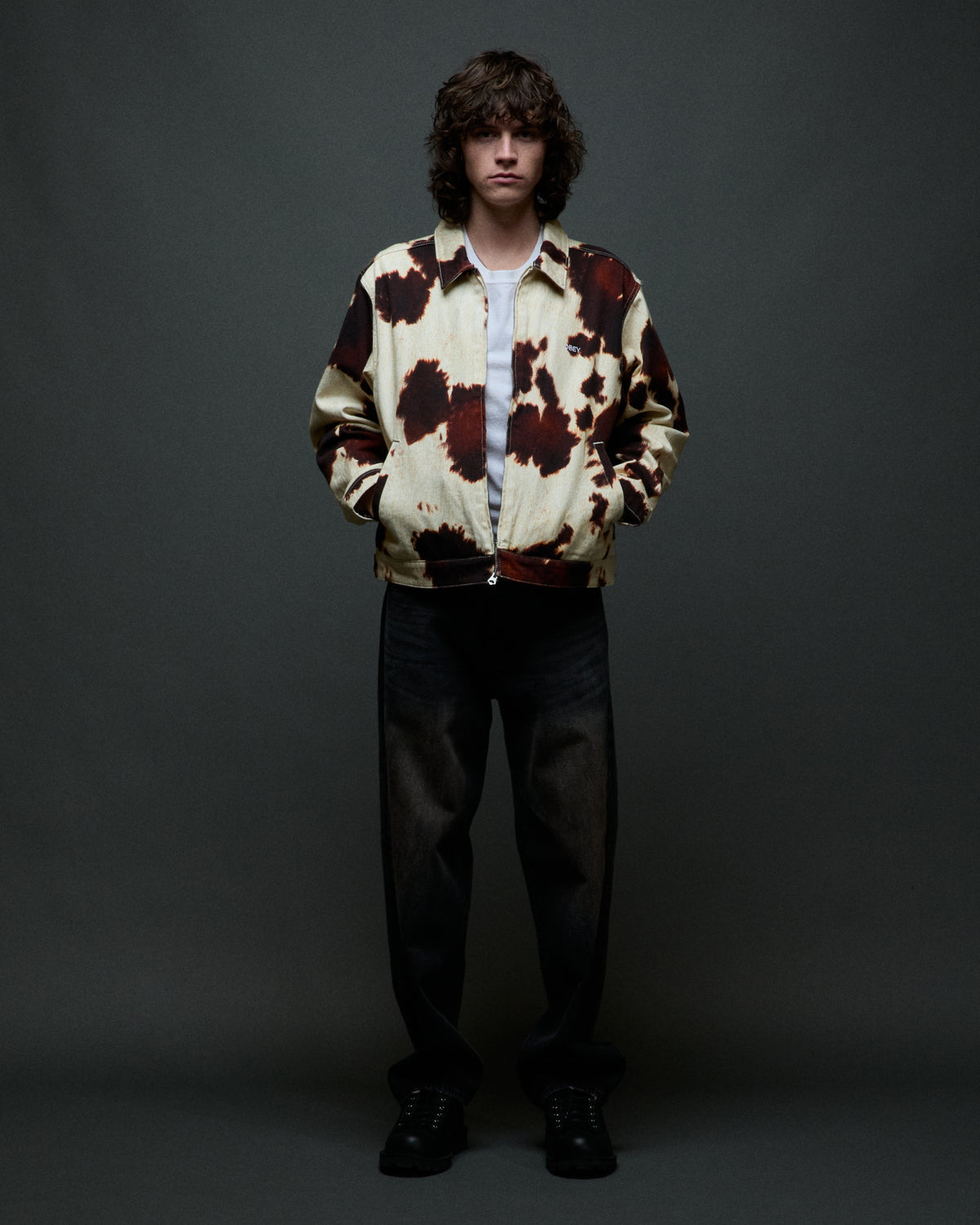 WORKSHOP JACKET - COW PRINT