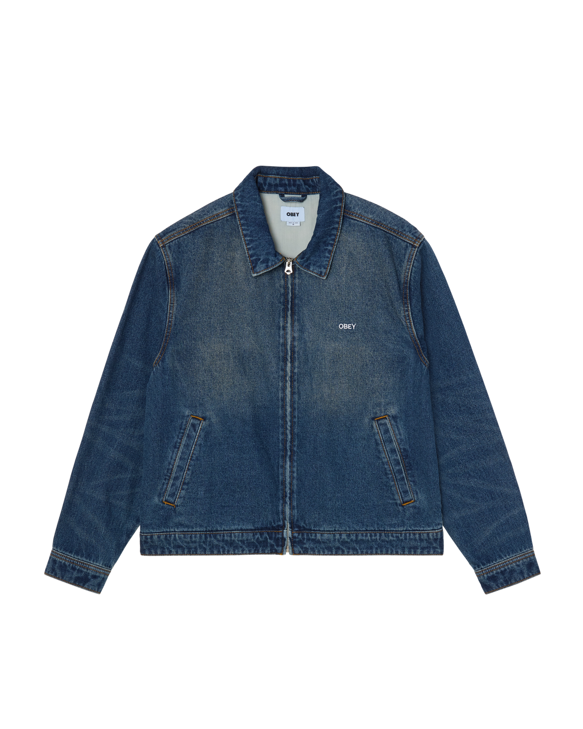 WORKSHOP JACKET - OIL STANIED INDIGO