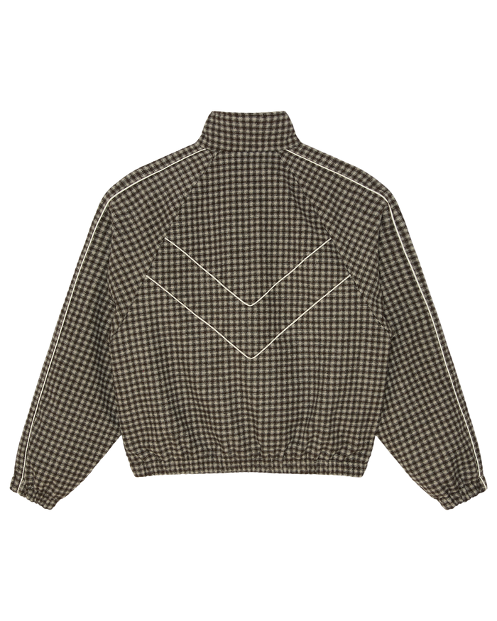 OBEY LEISURE TRAINING JACKET - ABBEY STONE PLAID