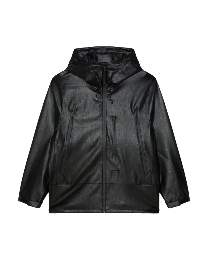 OBSIDIAN PU JACKET - BLACK
