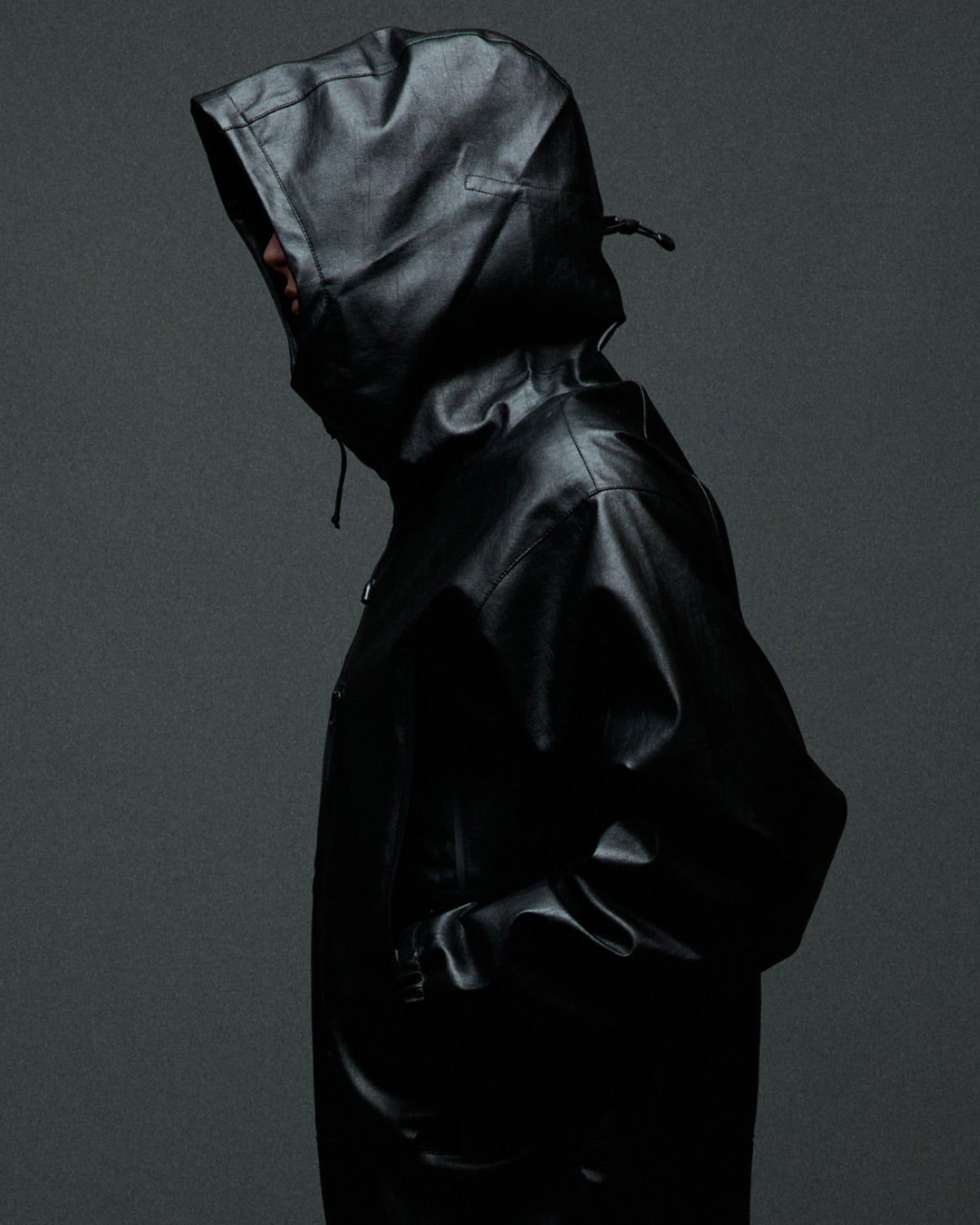 OBSIDIAN PU JACKET - BLACK