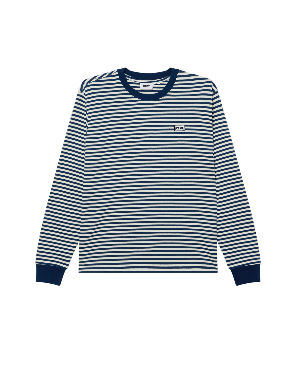 EST. WORKS LS STRIPE T-SHIRT - NAVY PEONY MULTI