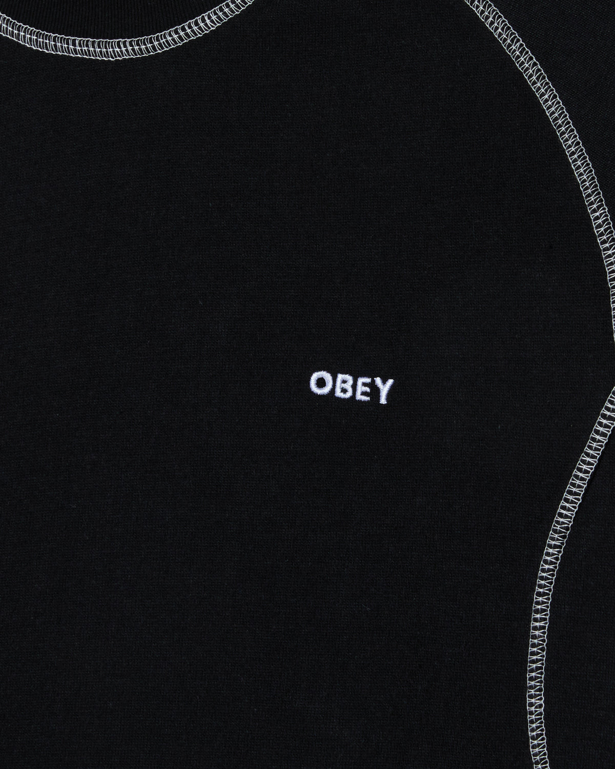 AARON CONTRAST STITCH LS SHIRT - BLACK MULTI