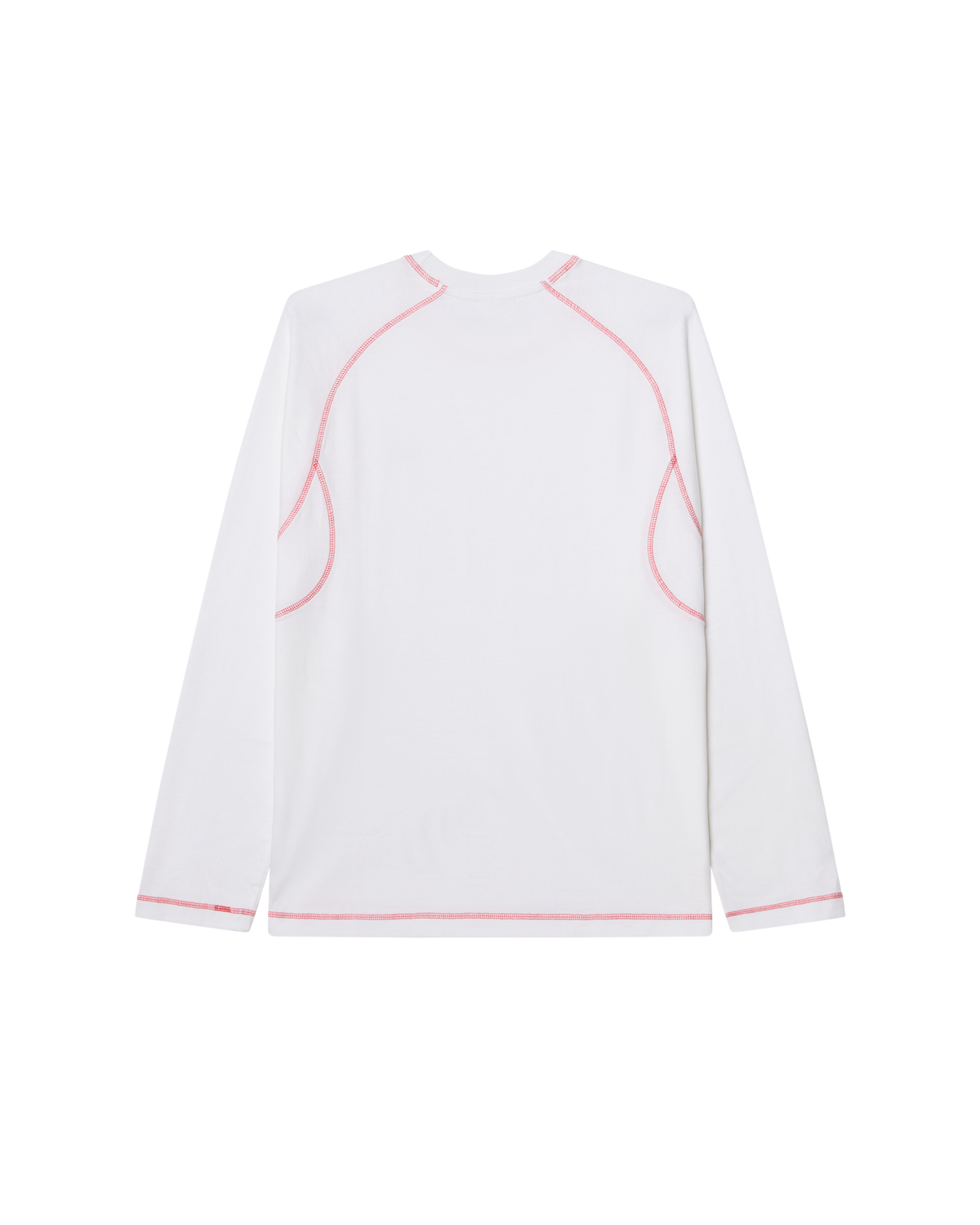 AARON CONTRAST STITCH LS SHIRT - WHITE MULTI