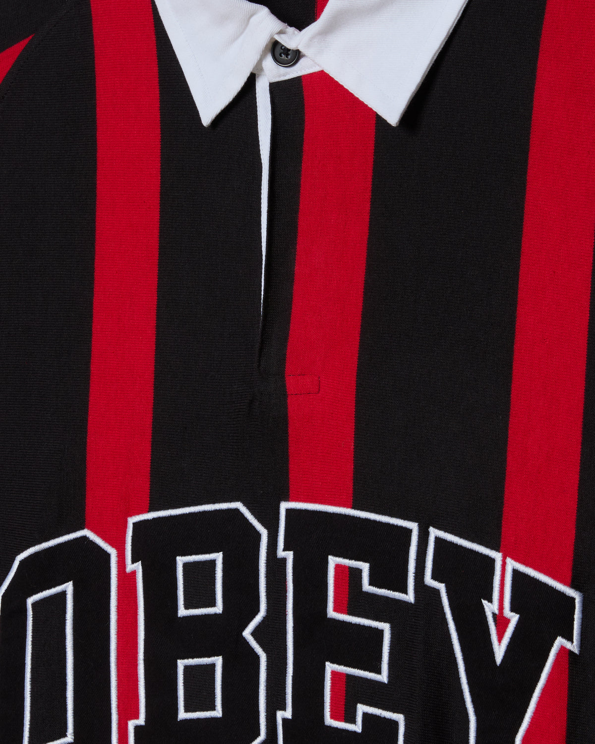 LANDON LS STRIPE POLO - BLACK MULTI