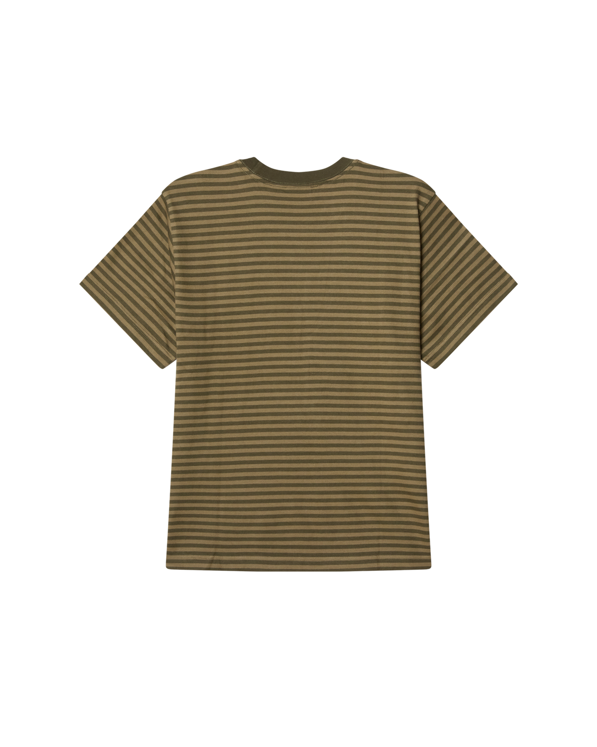 ESTABLISHED WORKS EYES STRIPE TEE SS - GRAPE LEAF MULTI