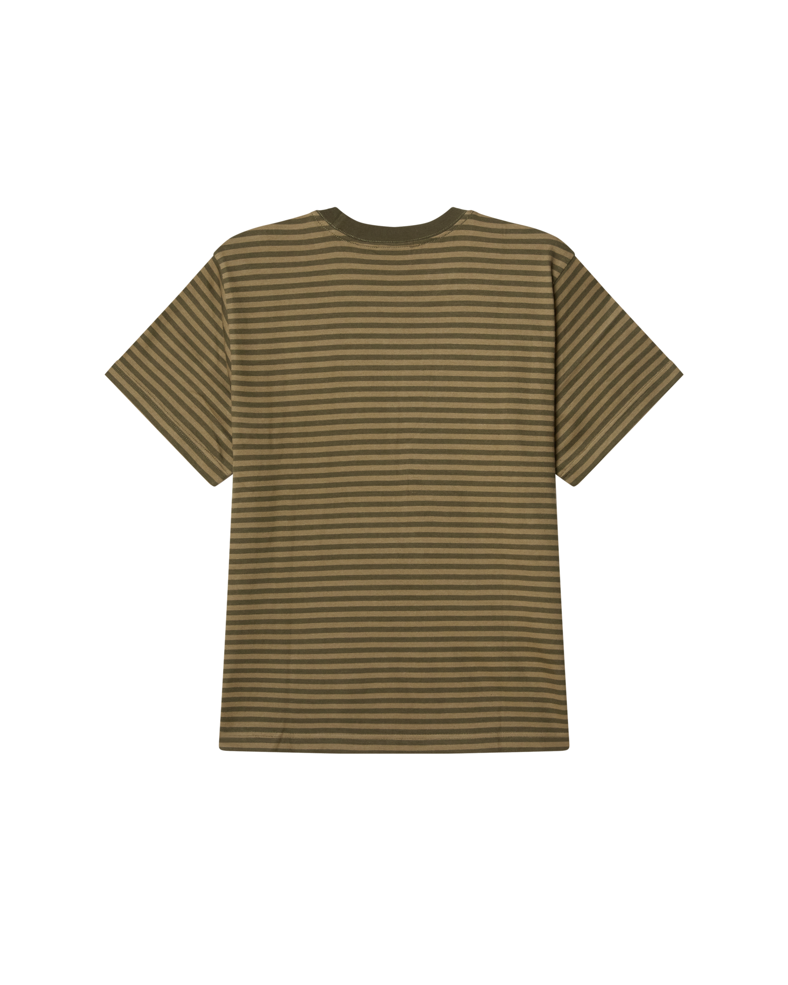 ESTABLISHED WORKS EYES STRIPE TEE SS - GRAPE LEAF MULTI