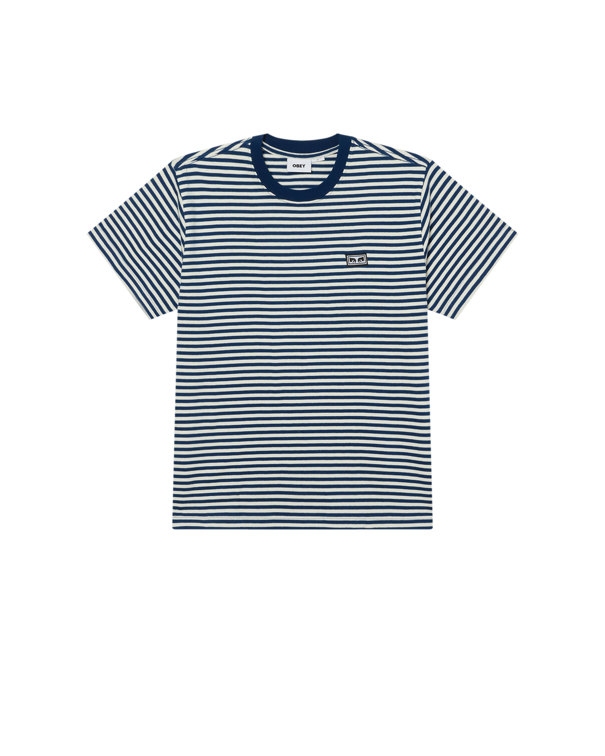 EST. WORKS EYES STRIPE T-SHIRT - NAVY PEONY MULTI