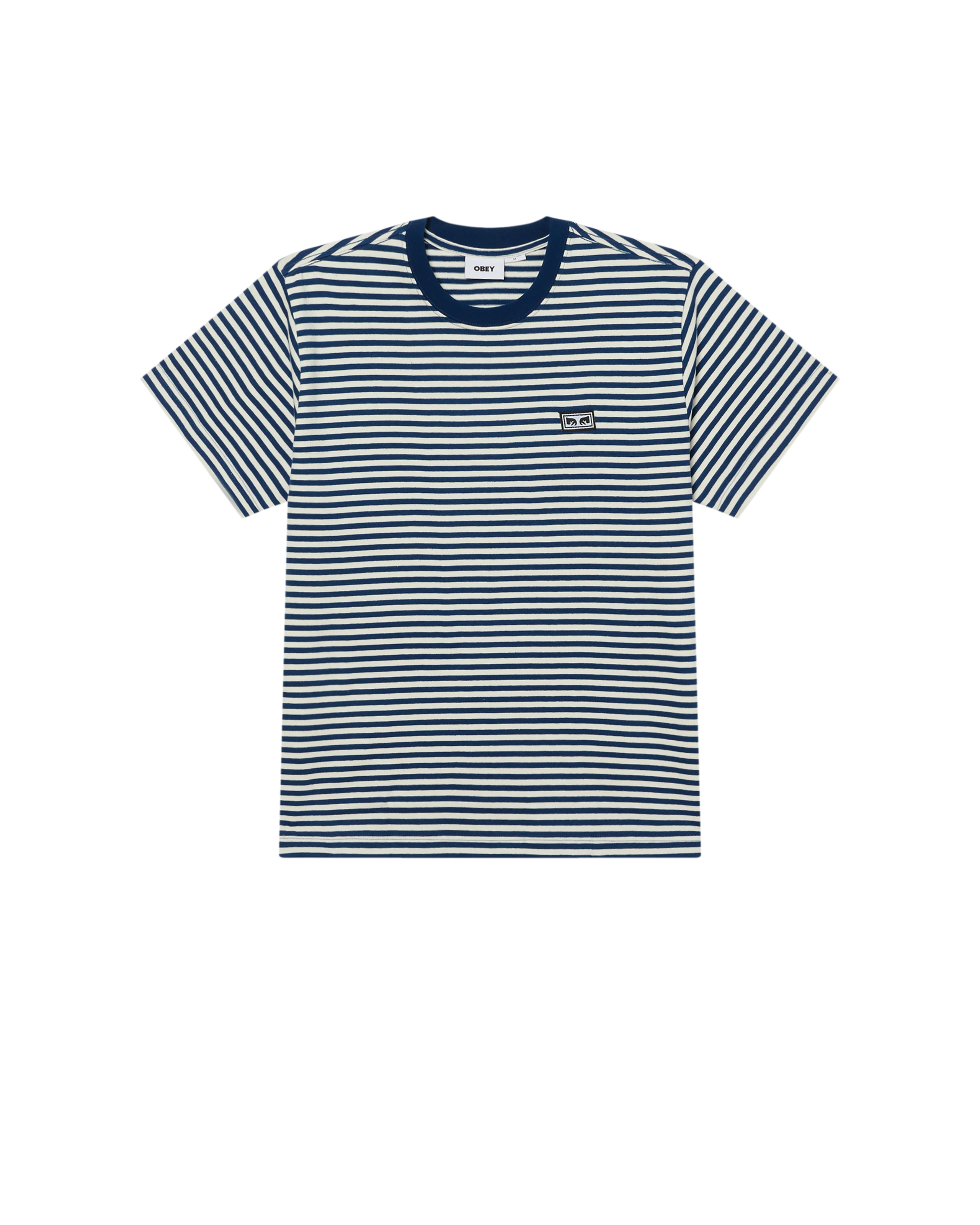 EST. WORKS EYES STRIPE T-SHIRT - NAVY PEONY MULTI