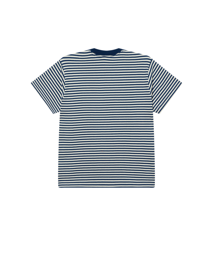 EST. WORKS EYES STRIPE T-SHIRT - NAVY PEONY MULTI