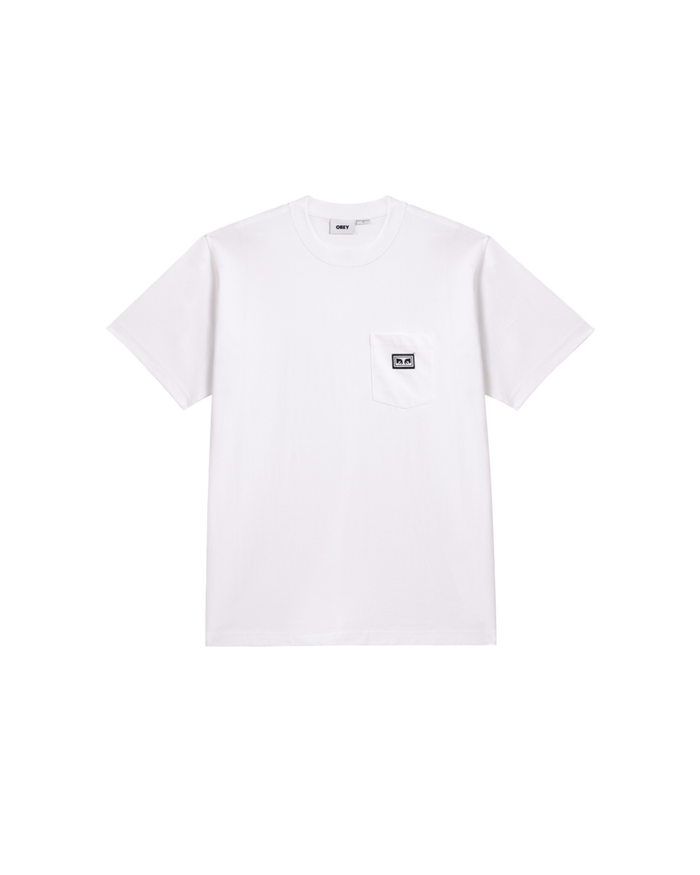 EST. WORKS EYES POCKET T-SHIRT - WHITE