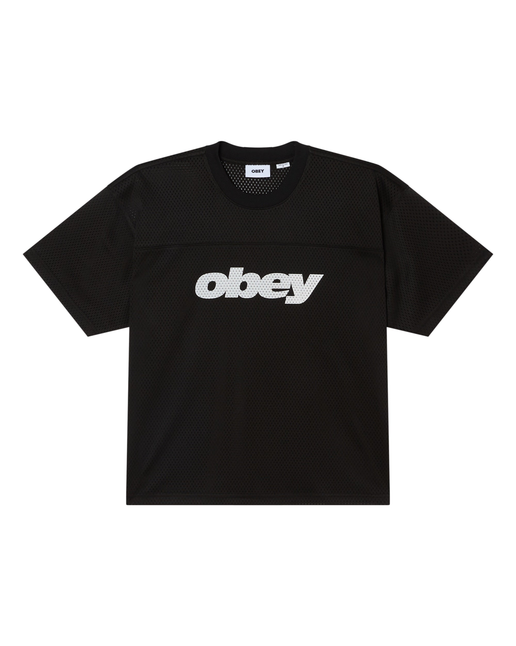 OBEY PRACTICE JERSEY SS - BLACK