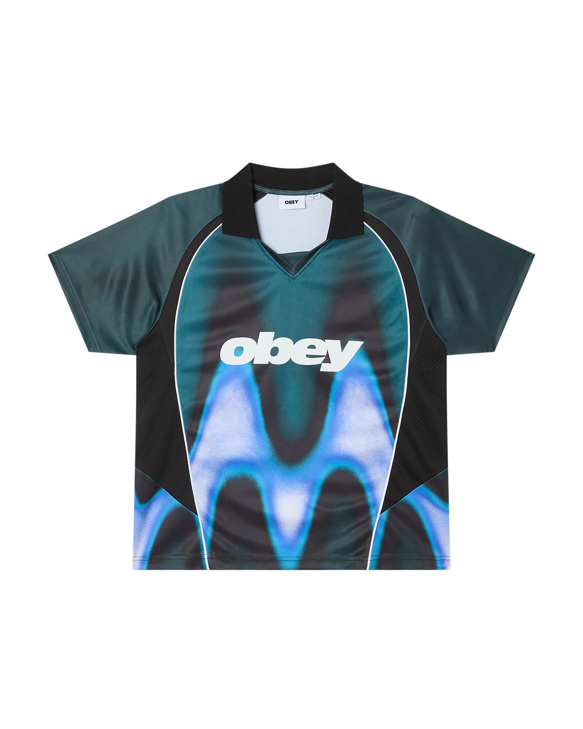 BLURRED SOCCER JERSEY - DARK TEAL MULTI