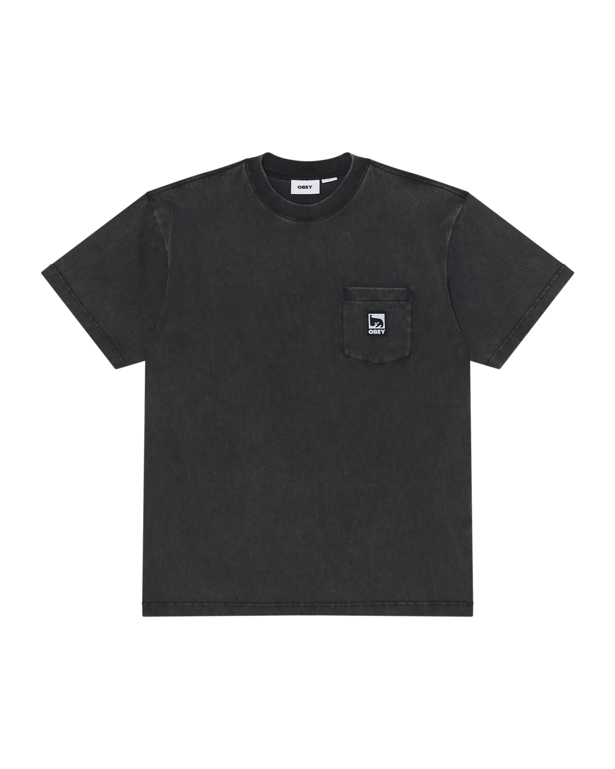 POST POCKET T-SHIRT - DUSTY BLACK LIMO
