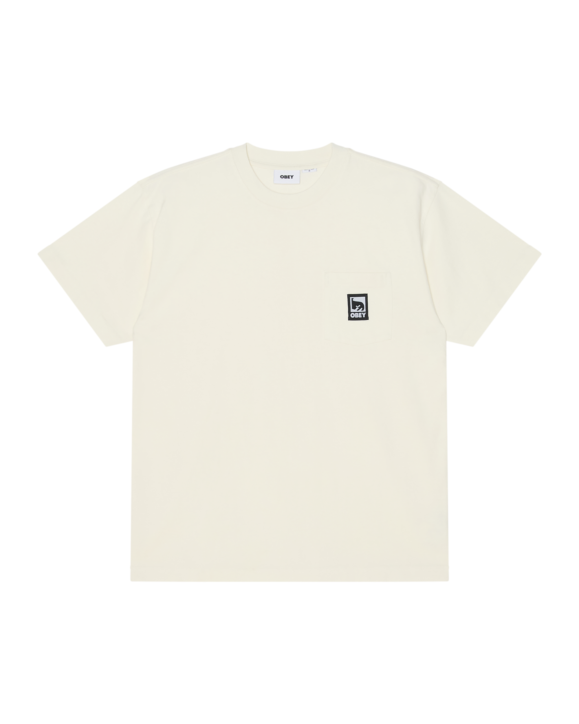 POST POCKET T-SHIRT - DUSTY CHALK