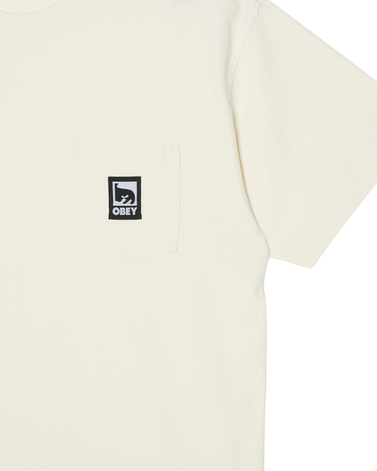 POST POCKET T-SHIRT - DUSTY CHALK