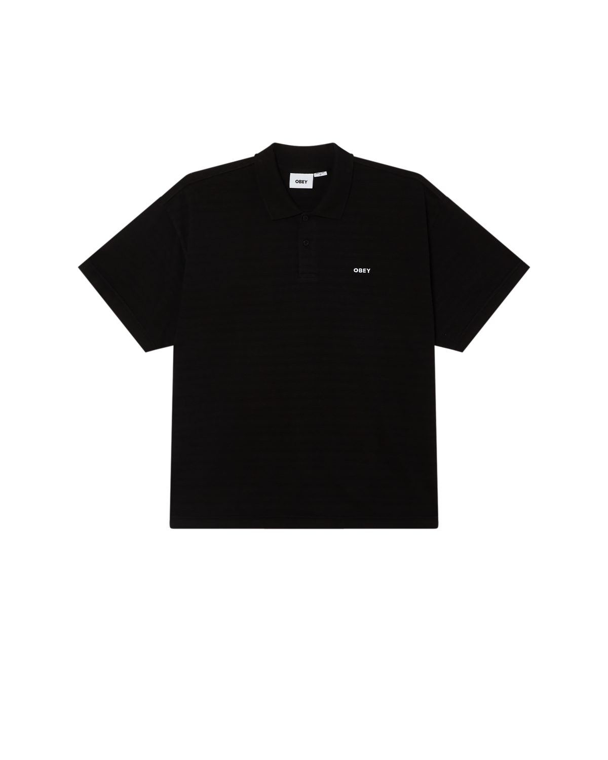 OBEY BOLD POLO - PIGMENT BLACK