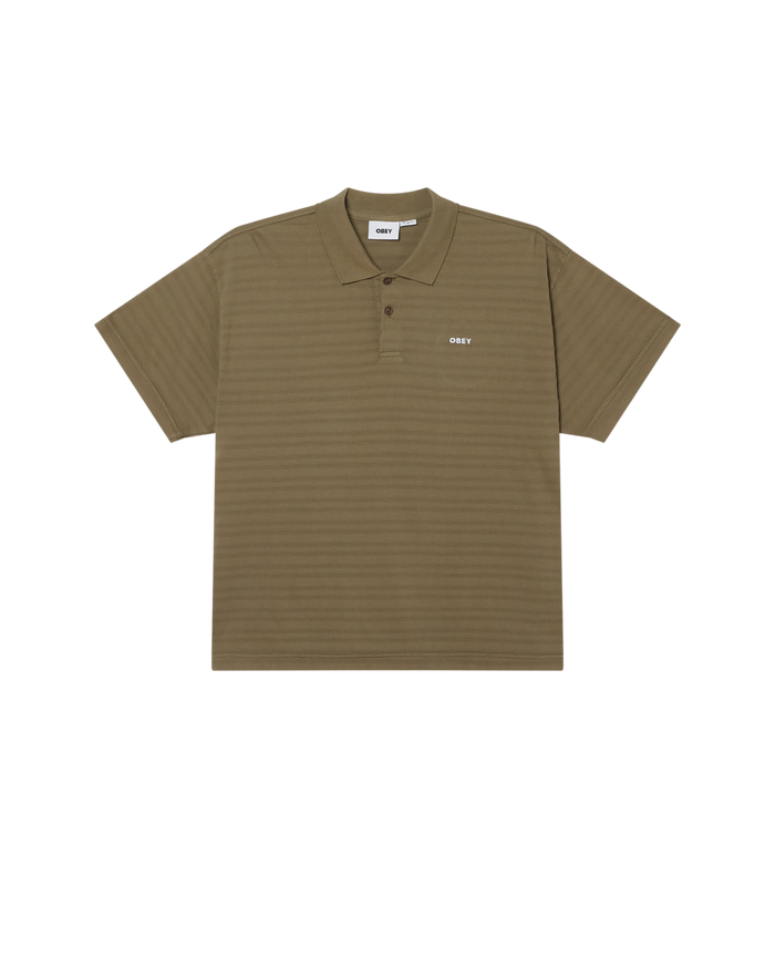 OBEY BOLD POLO - PIGMENT SMOKEY OLIVE