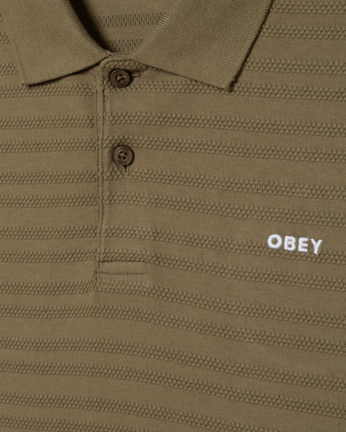 OBEY BOLD POLO - PIGMENT SMOKEY OLIVE