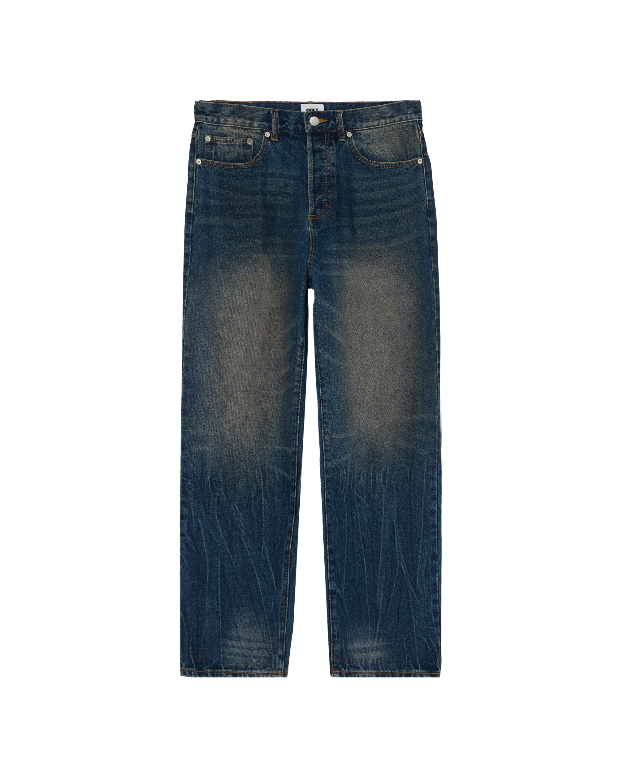 CLASSIC BAGGY DENIM - OIL STANIED INDIGO