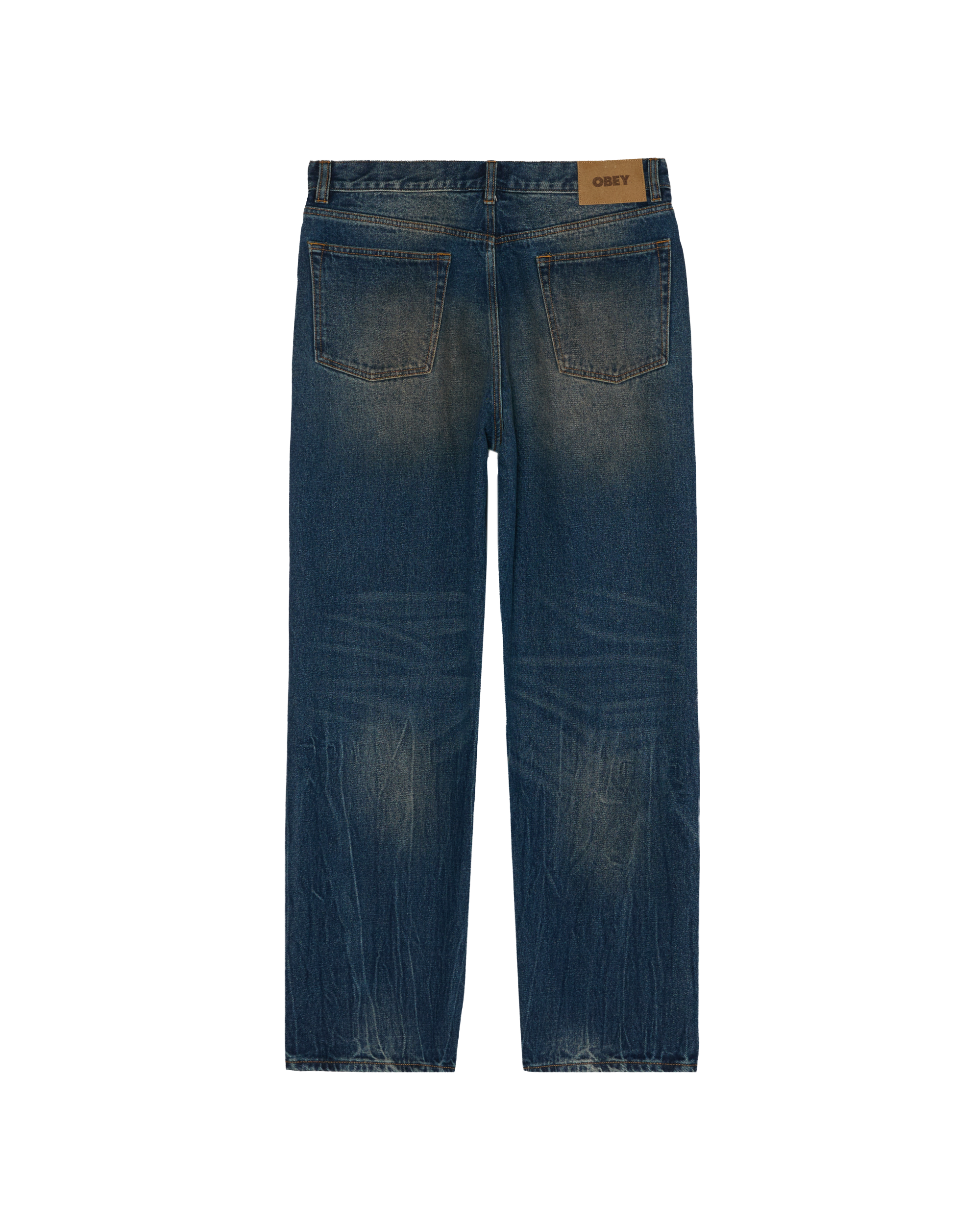 CLASSIC BAGGY DENIM - OIL STANIED INDIGO