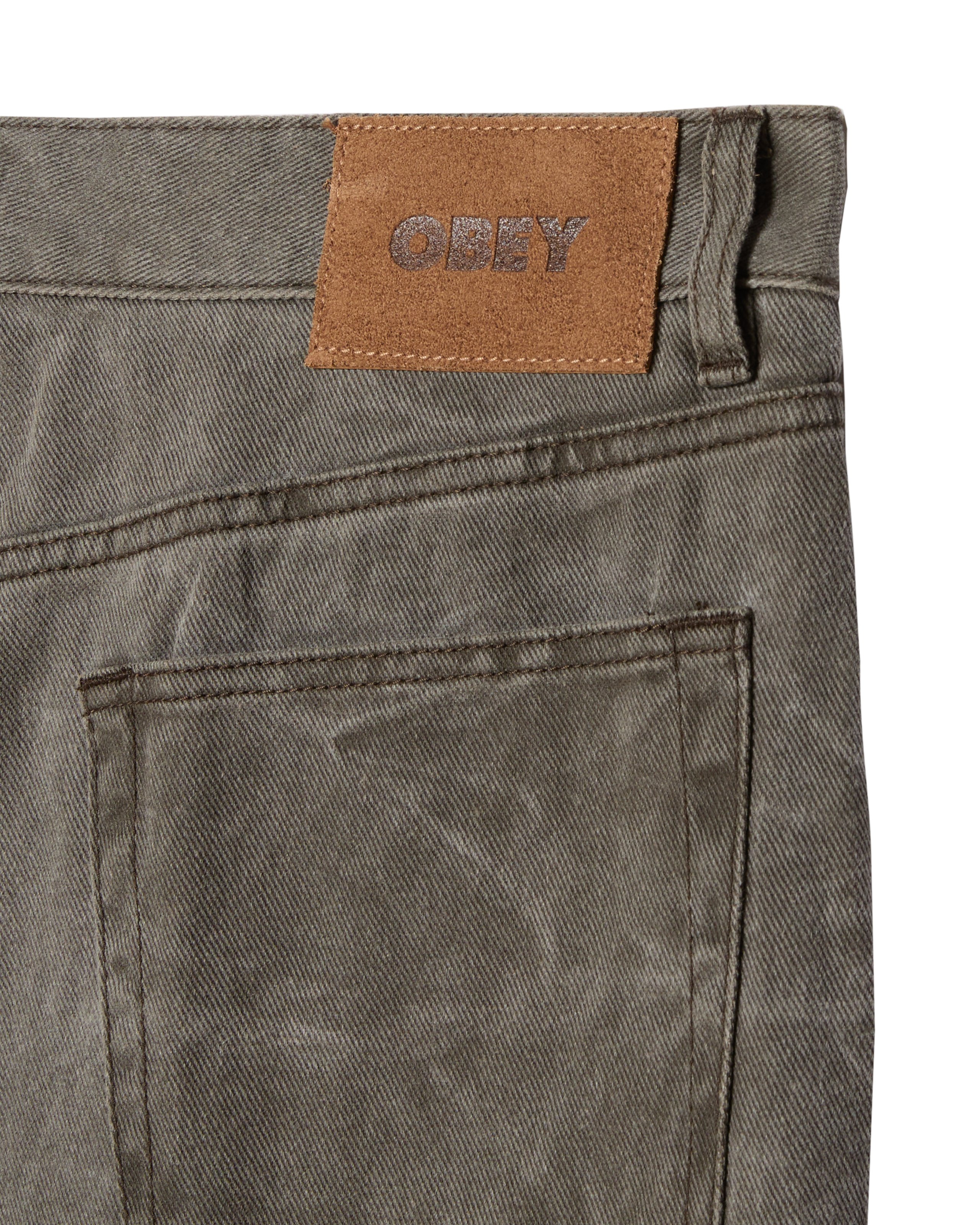 CLASSIC WRINKLE BAGGY DENIM - BLACK OLIVE WRINKLE WASH