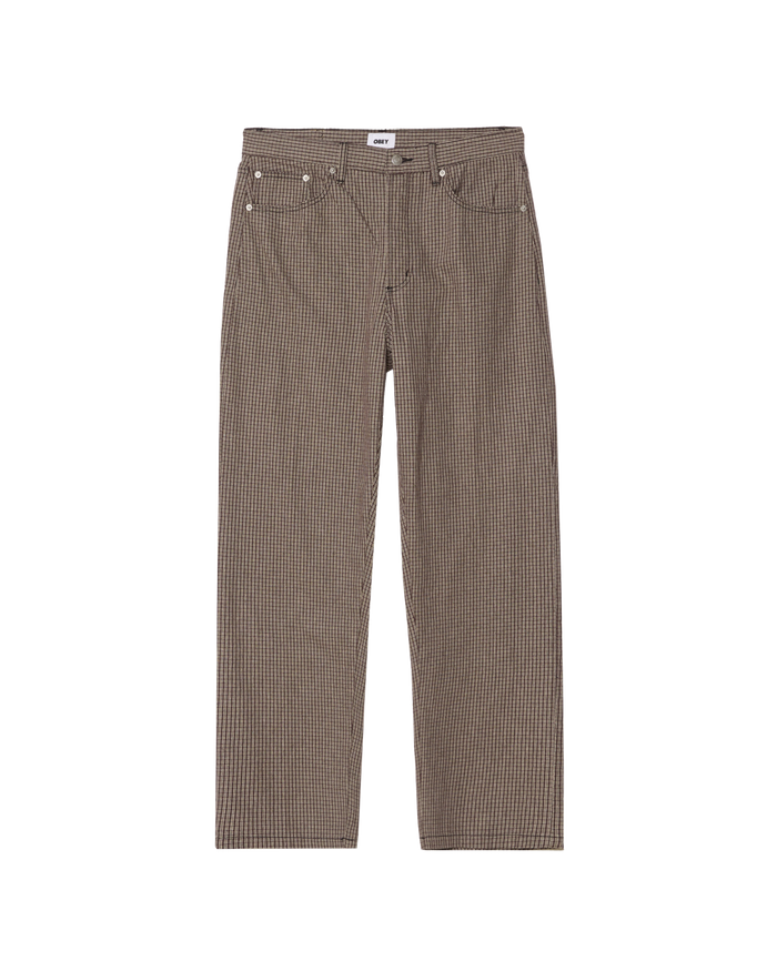 CLASSIC BAGGY PLAID DENIM - AFTER DARK DENIM