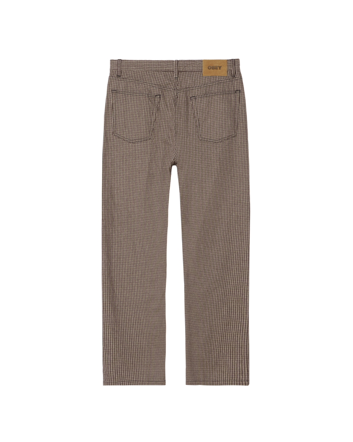CLASSIC BAGGY PLAID DENIM - AFTER DARK DENIM