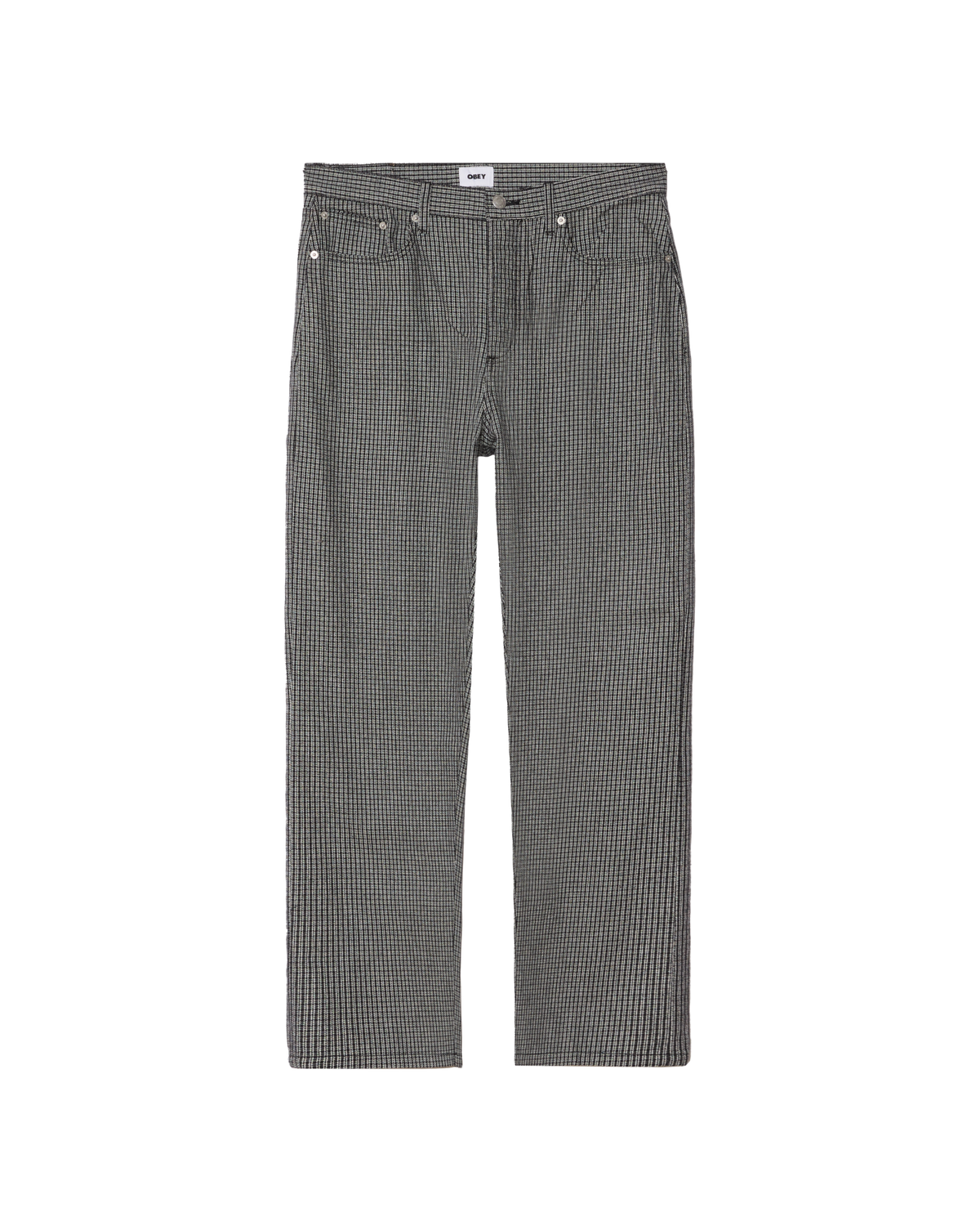CLASSIC BAGGY PLAID DENIM - BLACK MULTI