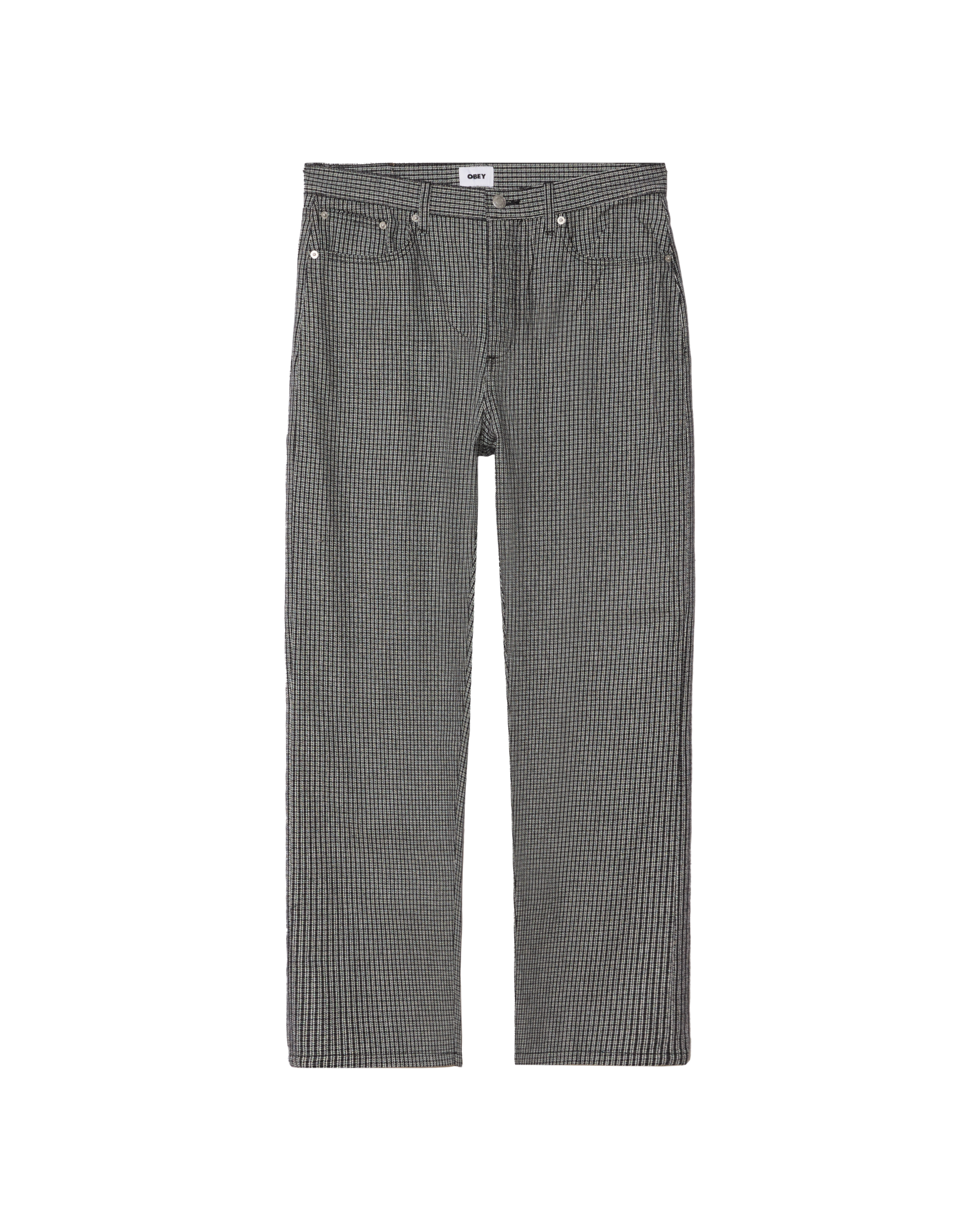CLASSIC BAGGY PLAID DENIM - BLACK MULTI