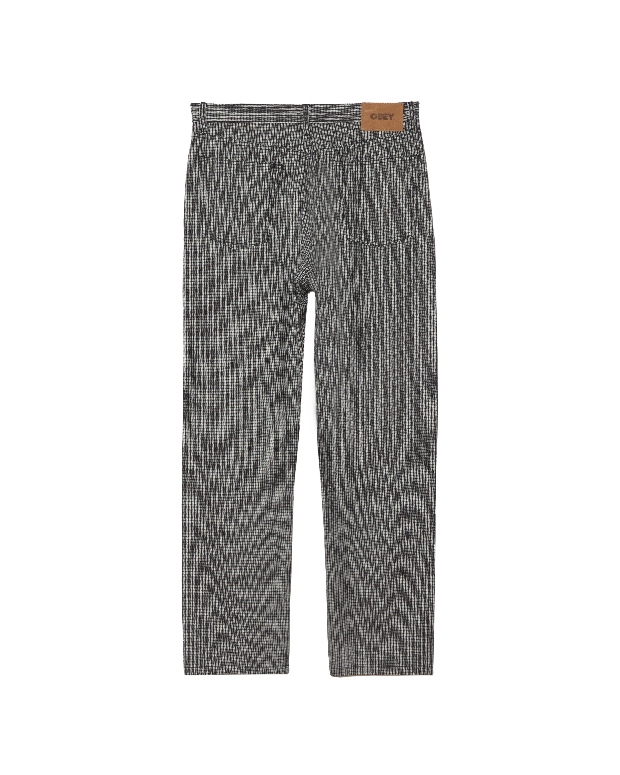 CLASSIC BAGGY PLAID DENIM - BLACK MULTI