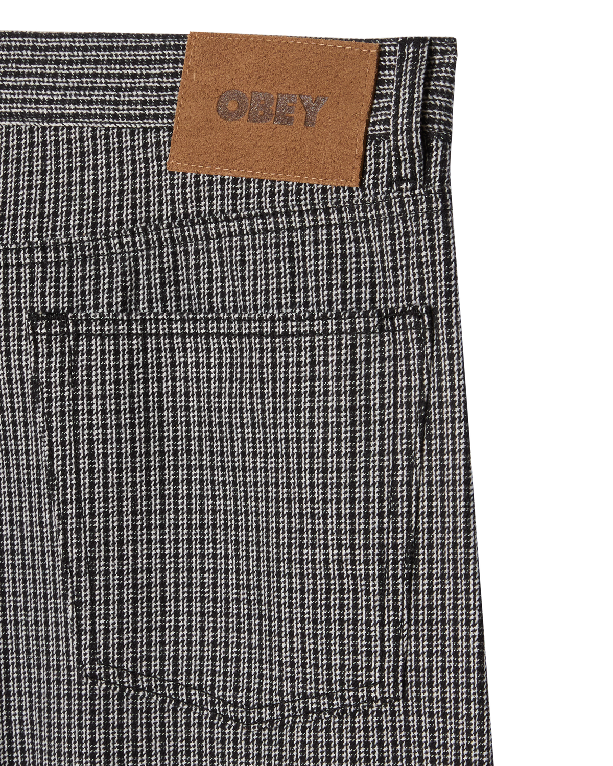 CLASSIC BAGGY PLAID DENIM - BLACK MULTI
