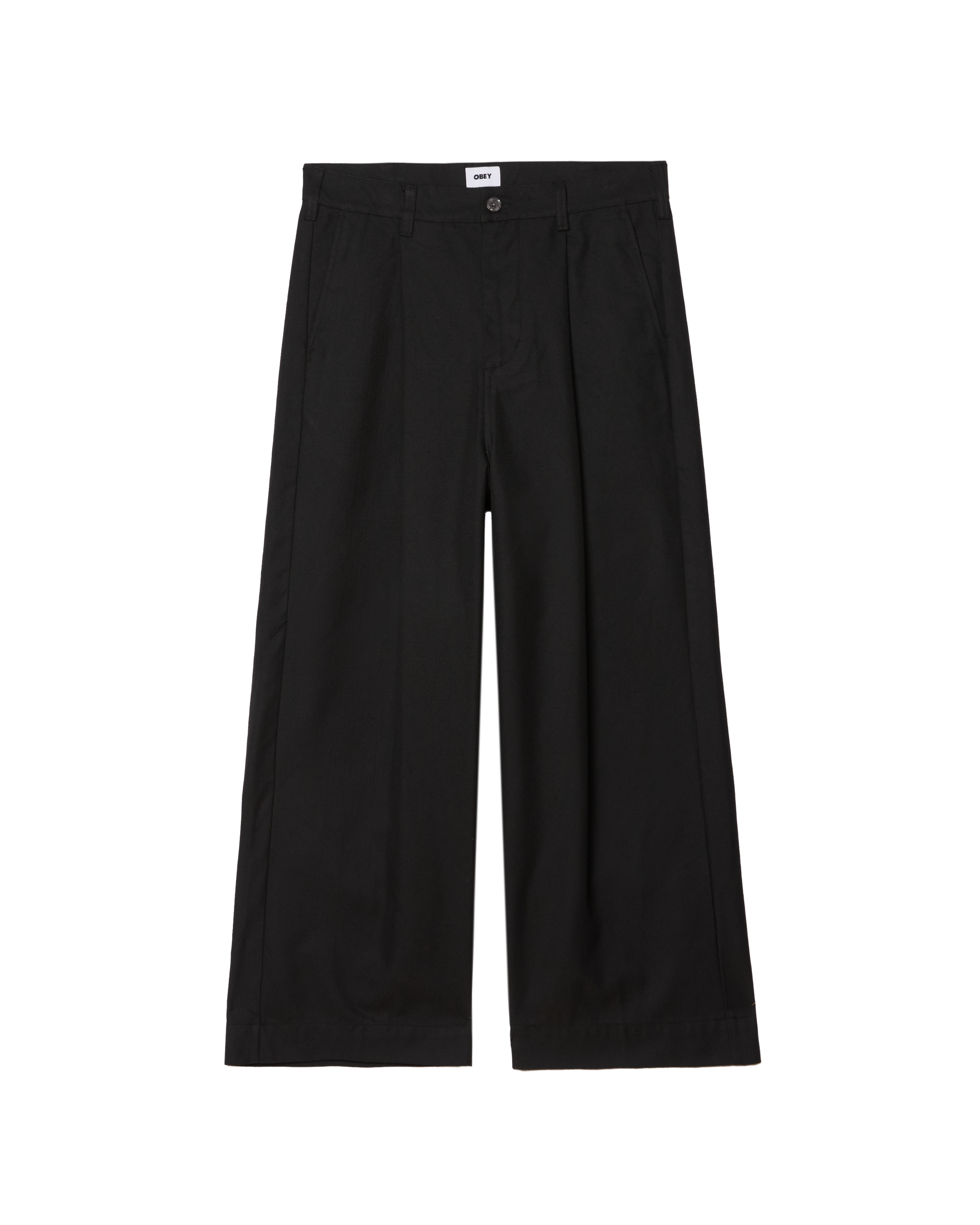 OLIVER PLEATED PANT - BLACK