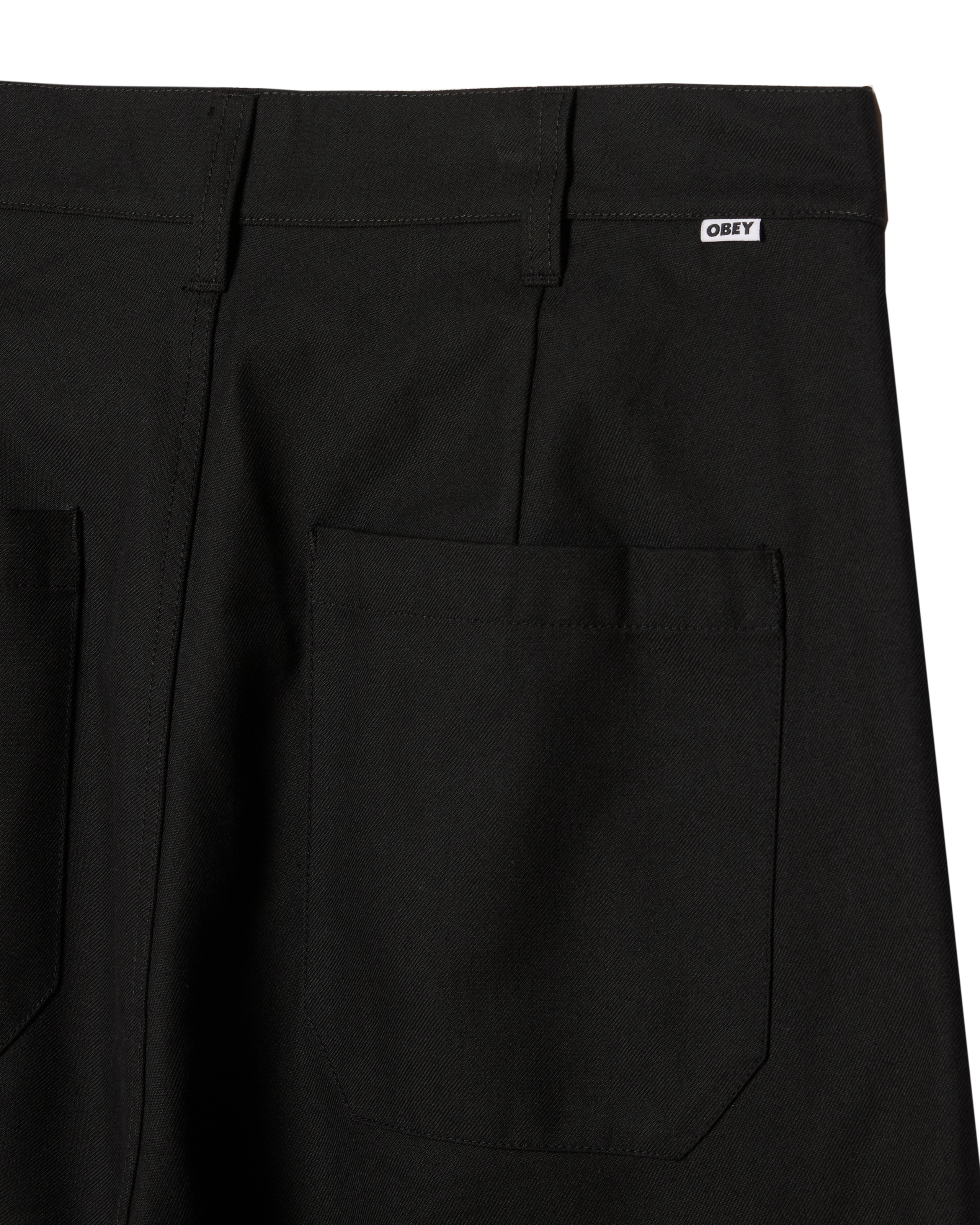 OLIVER PLEATED PANT - BLACK