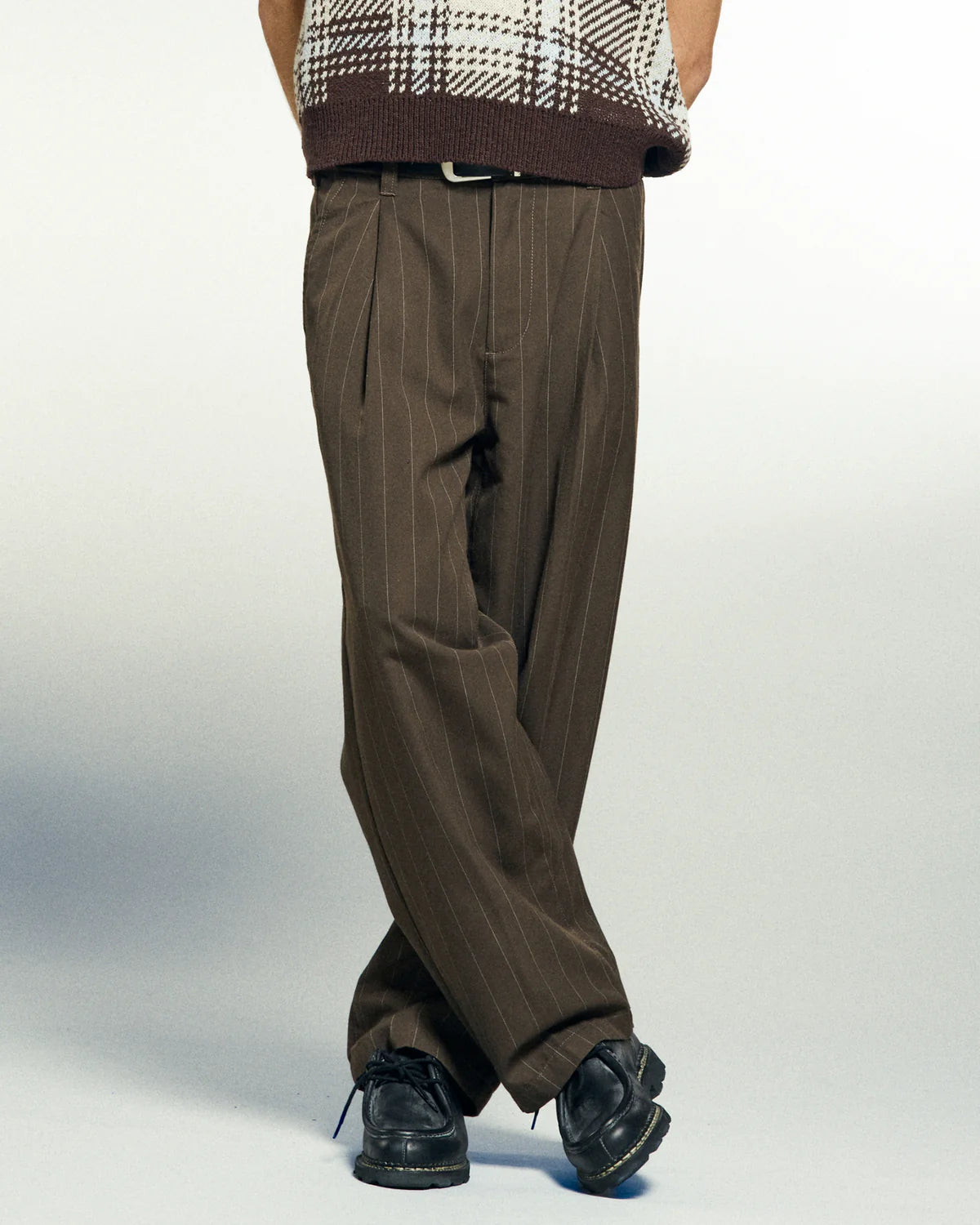 DEAN STRIPE PLEATED PANT - WREN MULTI