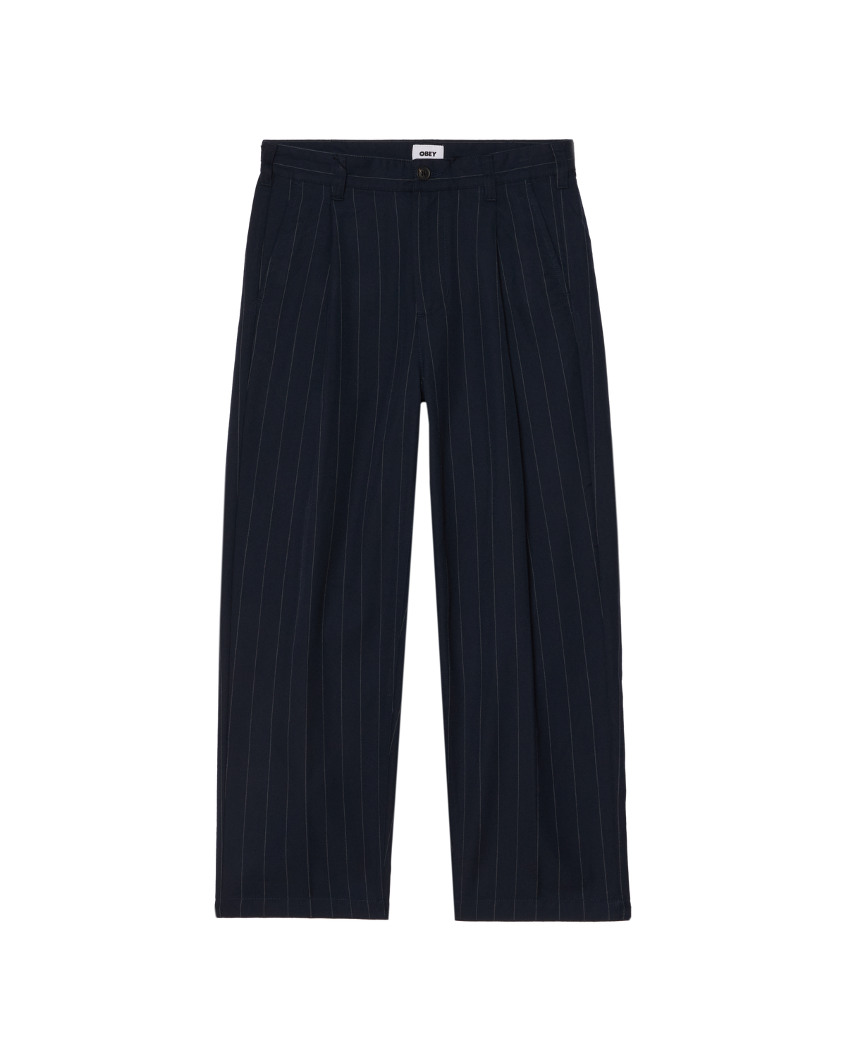 DEAN STRIPE PLEATED PANT - MIDNIGHT NAVY MULTI