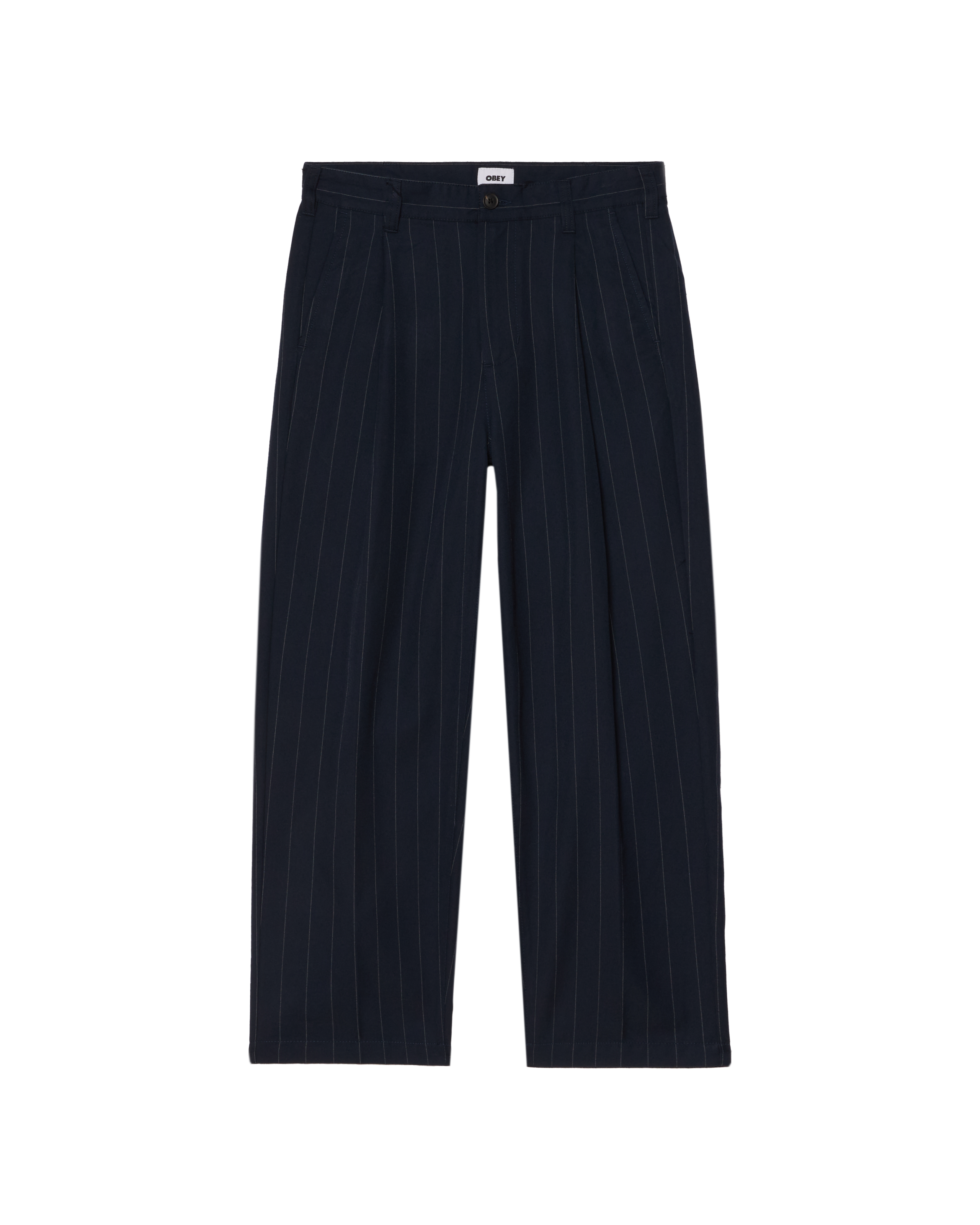 DEAN STRIPE PLEATED PANT - MIDNIGHT NAVY MULTI