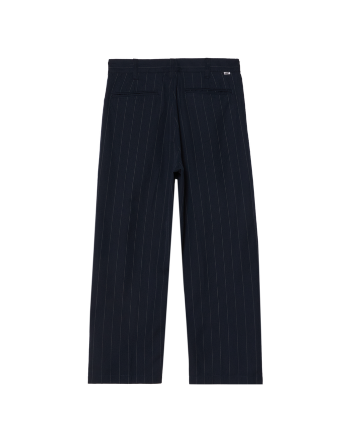 DEAN STRIPE PLEATED PANT - MIDNIGHT NAVY MULTI